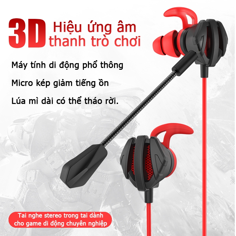 Tai nghe chơi game cho điện thoại di động PC G6 cung cấp trải nghiệm tốt cho micrô của Liên minh huyền thoại [NBG6]