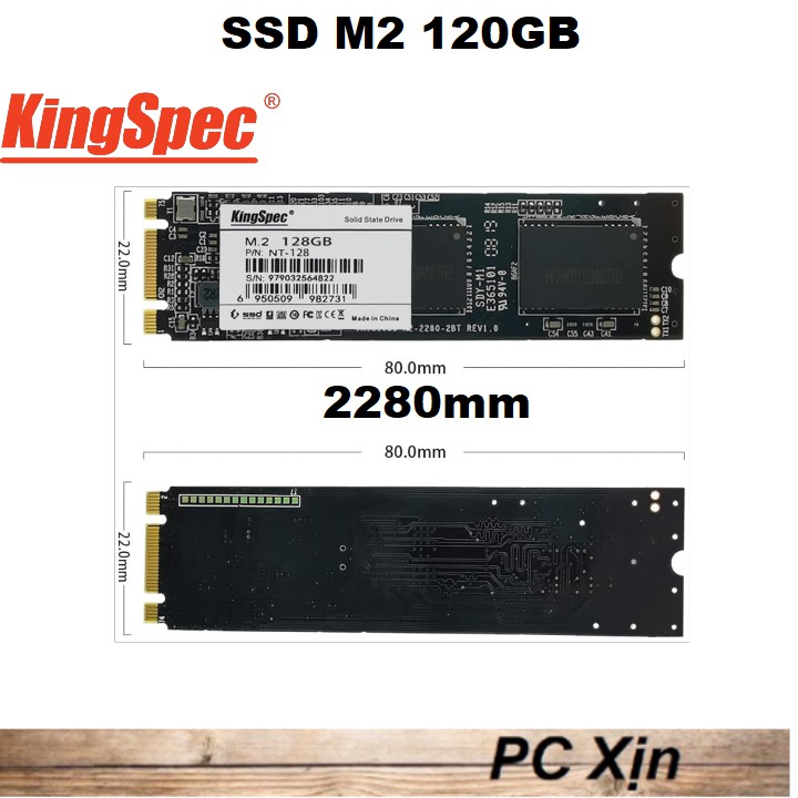 SSD M2 Kingspec 120GB Interface M2_NT 2280mm- Mai Hoàng PP | BigBuy360 - bigbuy360.vn