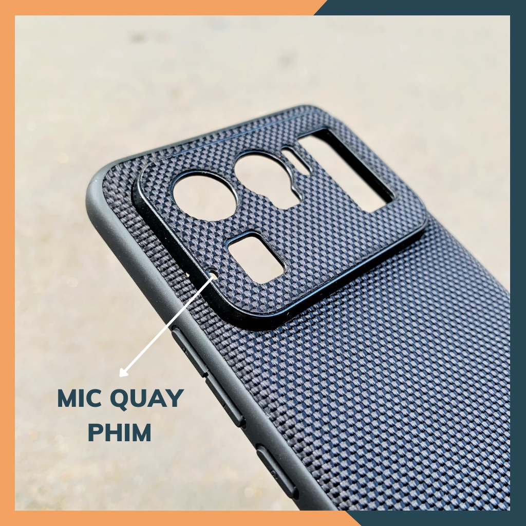 Ốp lưng xiaomi 11 ultra mi 12 pro 12x 12s ultra vân VẢI NYLON nhiều màu chống bám vân tay bảo vệ camera huỳnh tân store