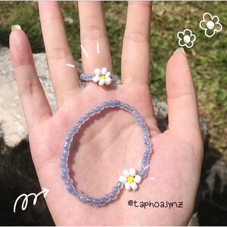 Vòng tay và nhẫn hạt cườm DIY - Iris