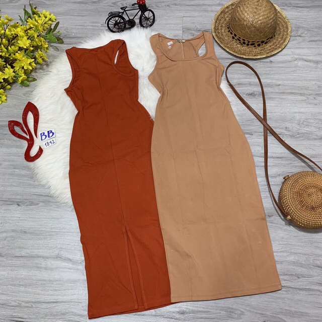 Đầm thun ôm body form dài qua gối | BigBuy360 - bigbuy360.vn