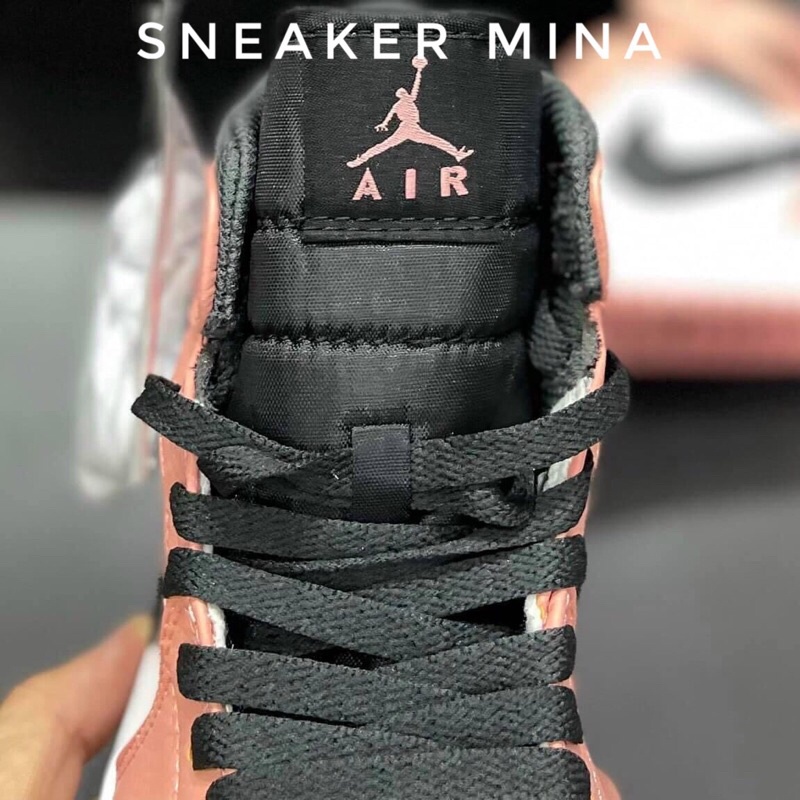 Jordan hồng cam 11  ,  Giày jd1 hồng cao cổ thể thao nam nữ sneaker full box
