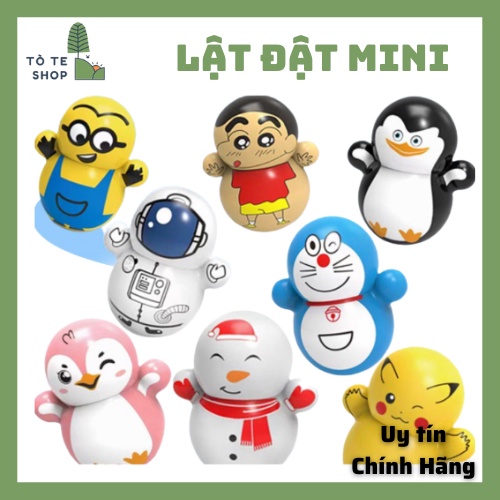 Lật đật Squid game mini, đồ chơi lật đật mini Doraemon