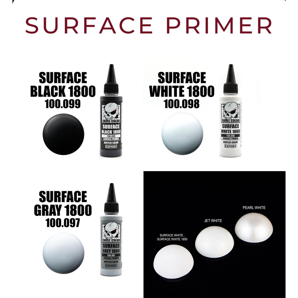 SKULL COLOR - SURFACE PRIMER  COLOR - Màu Sơn Mô Hình Không Cần Pha - Sơn lót độ mịnh 1800