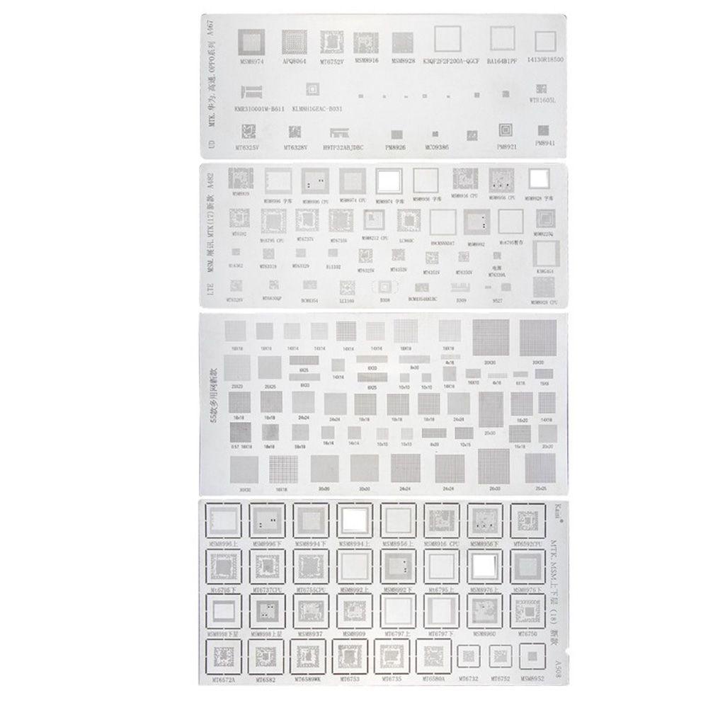 PISTA Bộ 4 Pin Sạc BGA IC Cho Điện Thoại Samsung Xiaomi