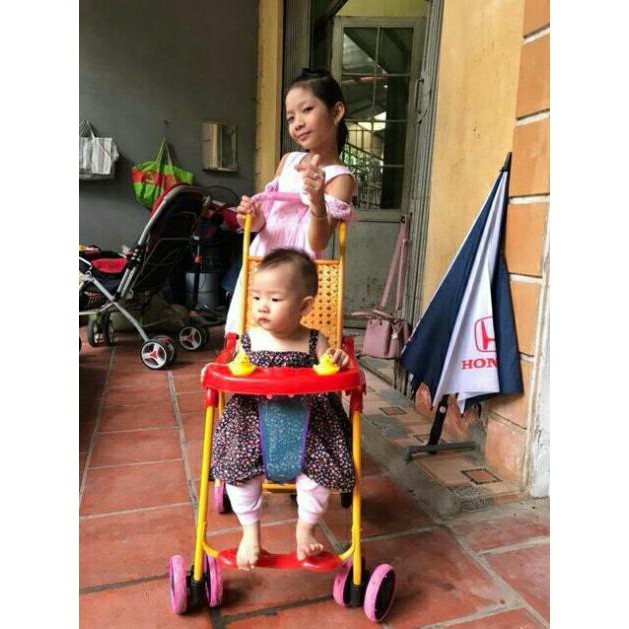 [TỔNG KHO] Xe đẩy mây gấp gọn cho bé