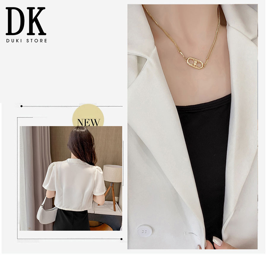 [HOT] Áo khoác blazer, áo vest blazer nữ droptop dáng lửng vai bồng cực xinh - DUKI STORE