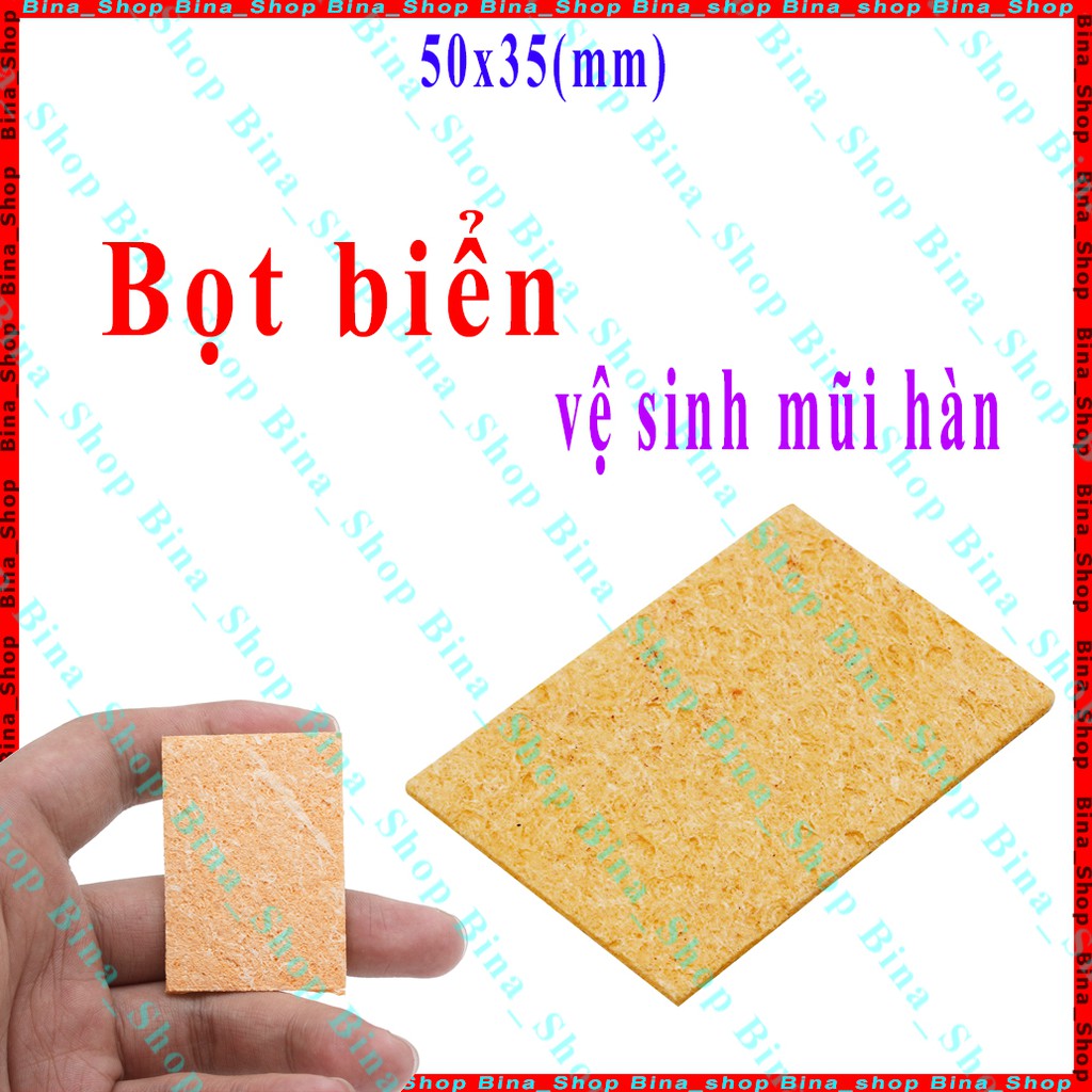 Miếng bọt biển 50x35mm lau chùi mũi hàn