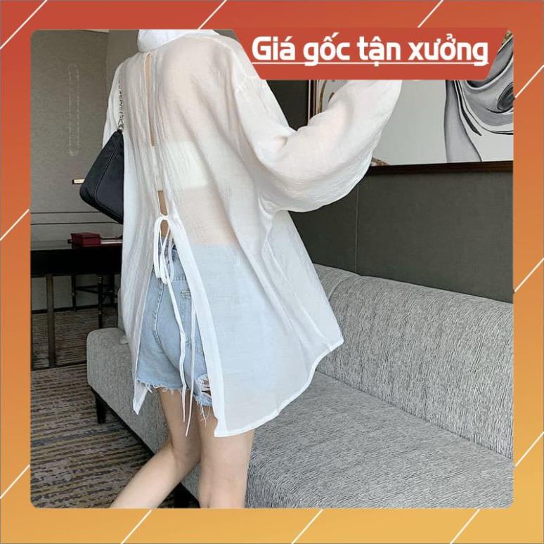 [Hàng Chất Lượng] Set Sơ Mi Kiểu Hở Lưng + Áo Ống (TRẮNG)
