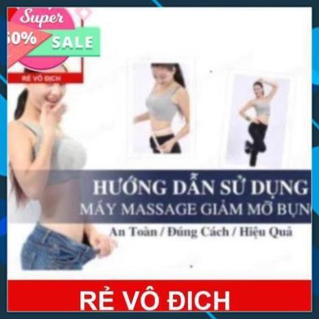 Đai massage giảm mỡ bụng HCR-X6, loại không dây dùng pin sạc - phiên bản mới 2020