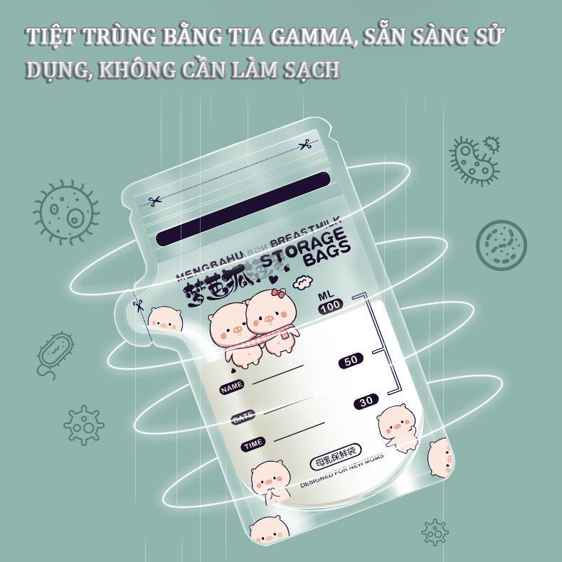 Túi trữ sữa mẹ hoạt hình