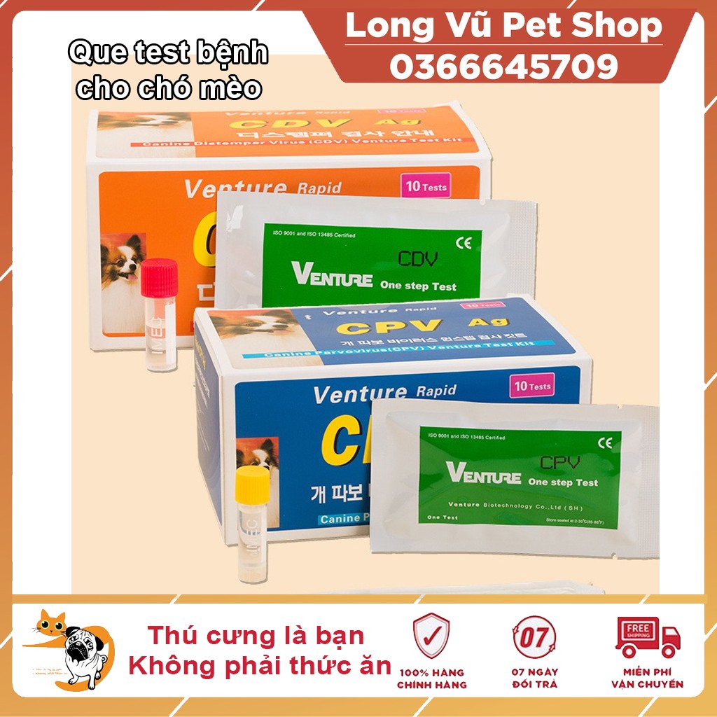 Que test bệnh Parvo (CPV) cho chó