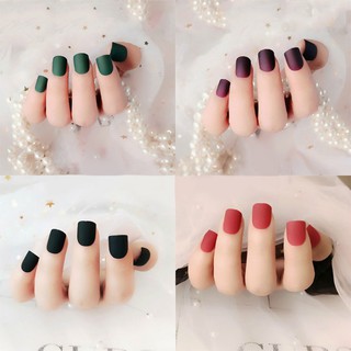 [Hàng mới về] Set 24 móng tay giả thiết kế đơn giản hợp thời trang