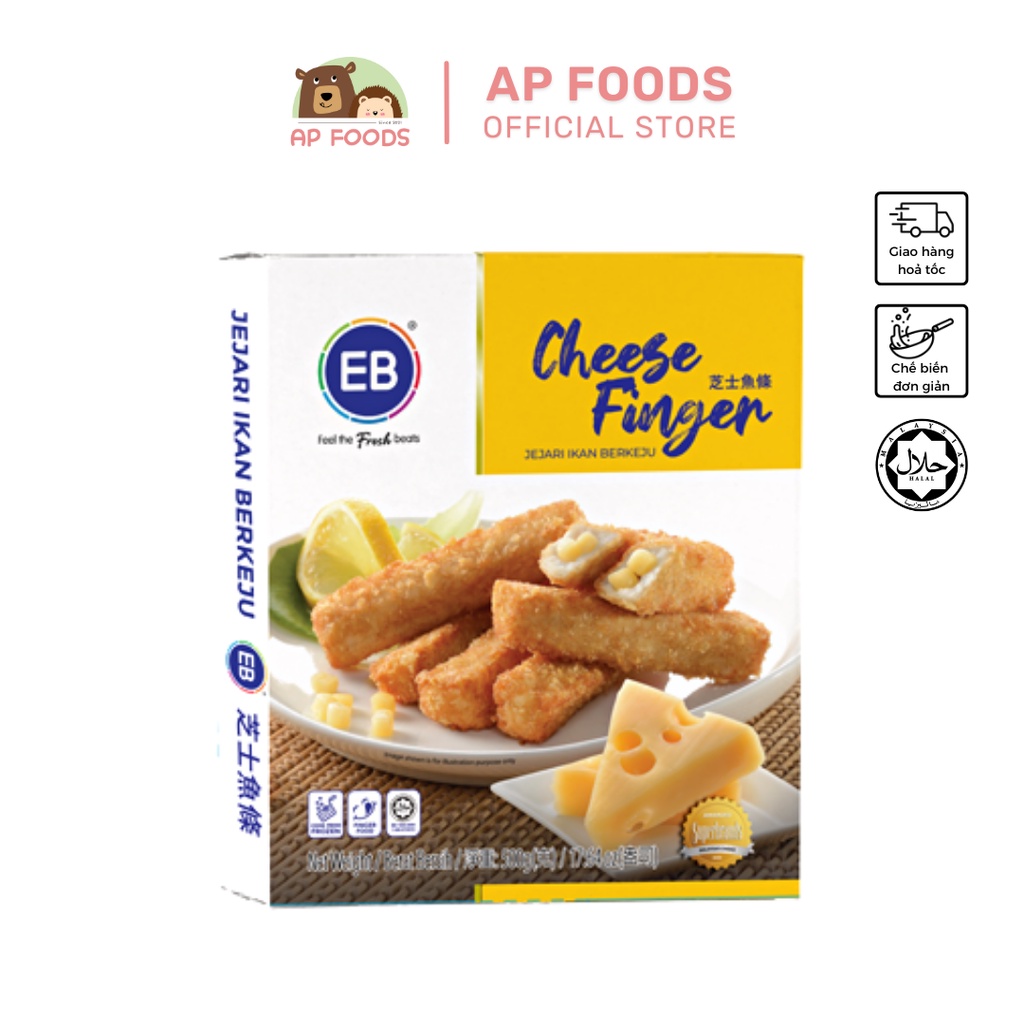 Cá que phô mai EB Malaysia 500g - Viên Thả Lẩu Malaysia