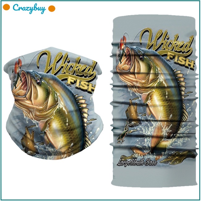 Cr Khăn Trùm Đầu Chống Nắng In Họa Tiết 3D Kỹ Thuật Số