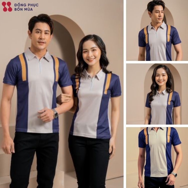 Áo Phông Nam / Nữ  Polo Ngắn Tay Thời Trang chất cotton cao cấp Màu Hàn Quốc sẵn hàng kèm video ảnh thật