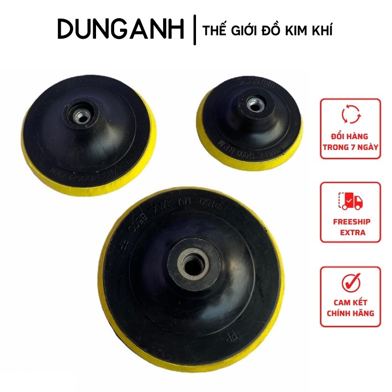 Đế dán chà nhám Size 100, 125, 150 - Kim Khí Dung Anh