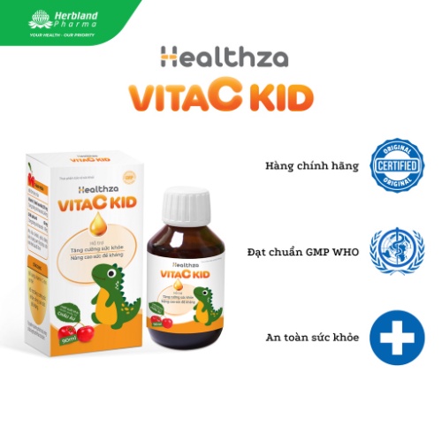 Thực phẩm bảo vệ sức khỏe Healthza VitaC Kid dành cho bé 90ml