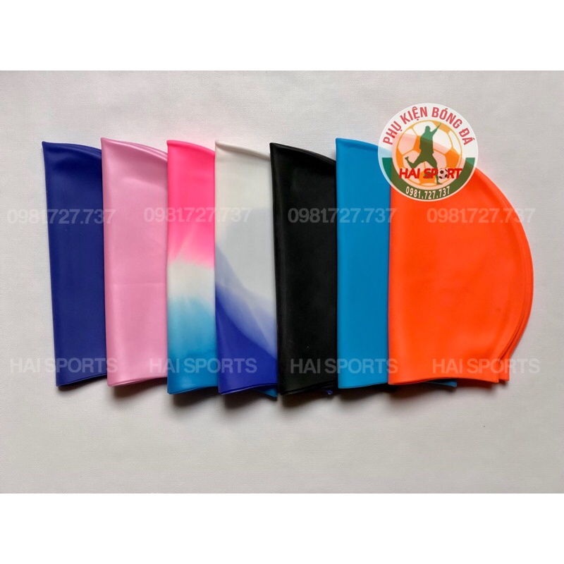 Mũ bơi Silicon kiểu dáng thể thao chống thấm nước -Nón bơi dành cho nam,nữ ( Nhiều màu )