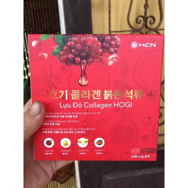 Bột Collagen Lựu Đỏ hogi Mua 5 tặng chai  60g đẹp da chống lão hóa giảm cân