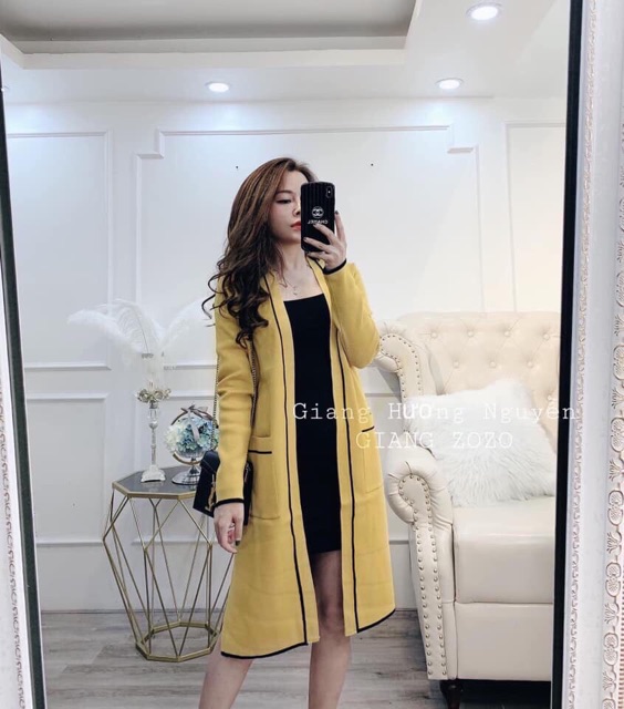 Áo khoác len dáng dài