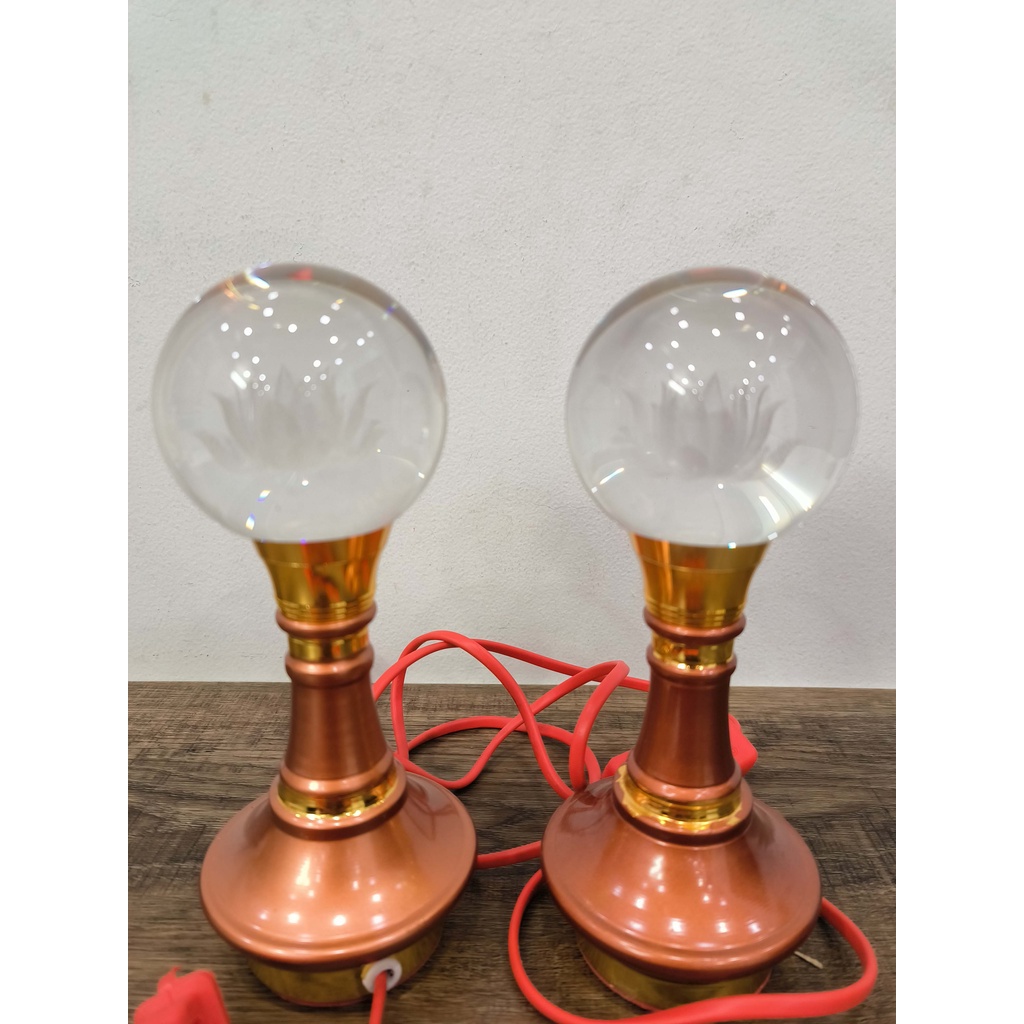Bộ 2 chiếc Đèn 590 trái cầu - D10 x H20 cm