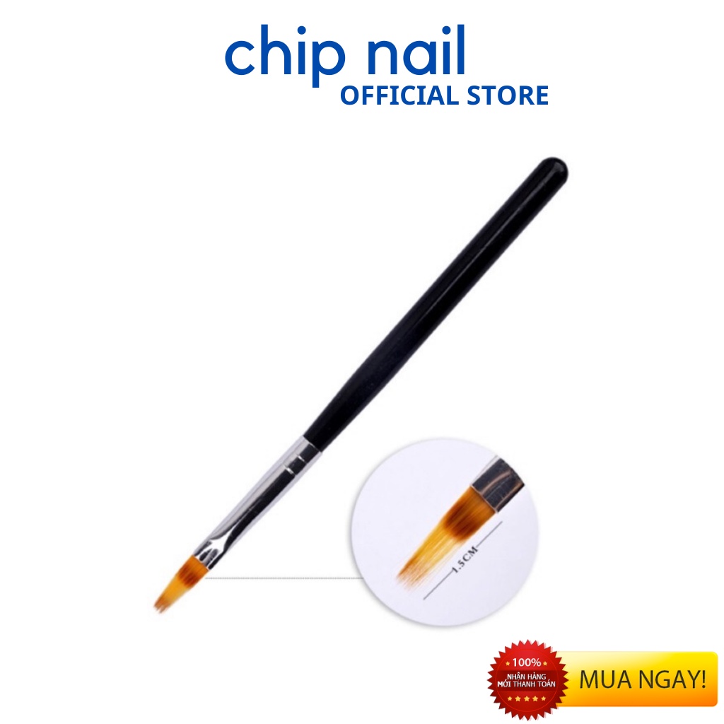 Cọ omber cán gỗ đầu dẹp