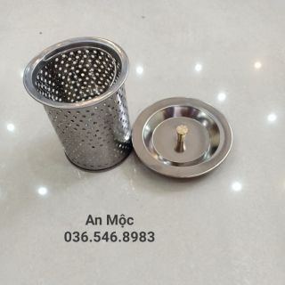 [AN MỘC] Giỏ Lọc Rác Bồn Rửa Bát/ Nắp đậy Inox 304