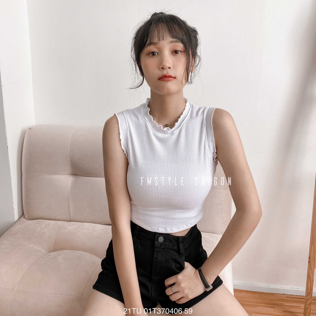 Áo thun 3 lỗ VM STYLE cuốn biên ulzzang thời trang nữ 22ATU02T371103 | BigBuy360 - bigbuy360.vn