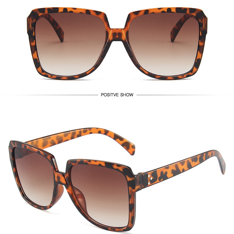 Kính mát chống tia UV400 gọng vuông phong cách Vintage cho nữ