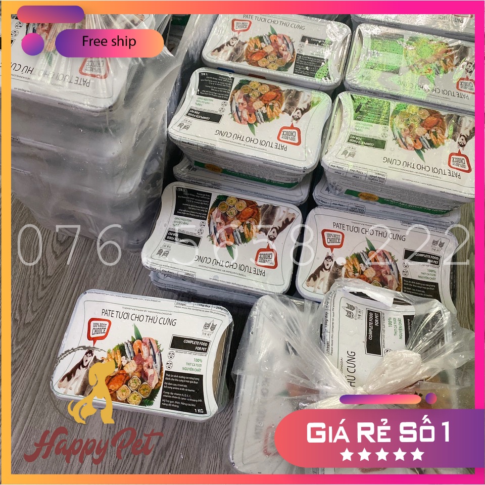 1KG PATE TƯƠI THEPET CHO CHÓ MÈO
