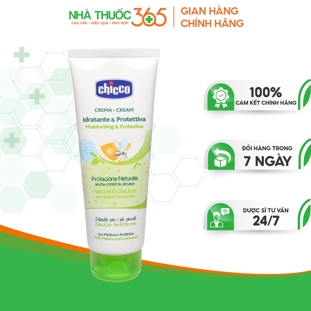 Kem Đa Năng Chống Muỗi Chicco Thành Phần Từ Thiên Nhiên, An Toàn Cho Trẻ Nhỏ 100ml