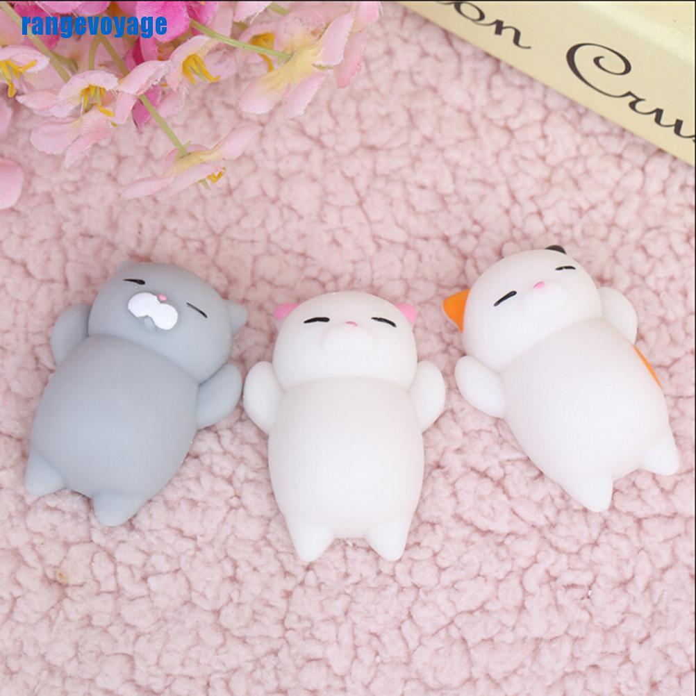 (Hàng Mới Về) Đồ Chơi Nắn Bóp Đàn Hồi Giảm Stress Hình Mèo Dễ Thương