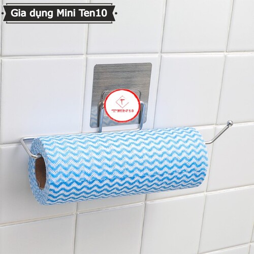 Giá treo khăn nhà tắm dán tường treo cuộn giấy vệ sinh phòng tắm đa năng không khoan đục tường chịu lực tốt