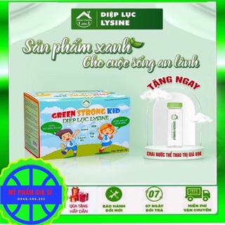 Diệp lục lysine kid, diệp lục kid green family hộp 20 gói