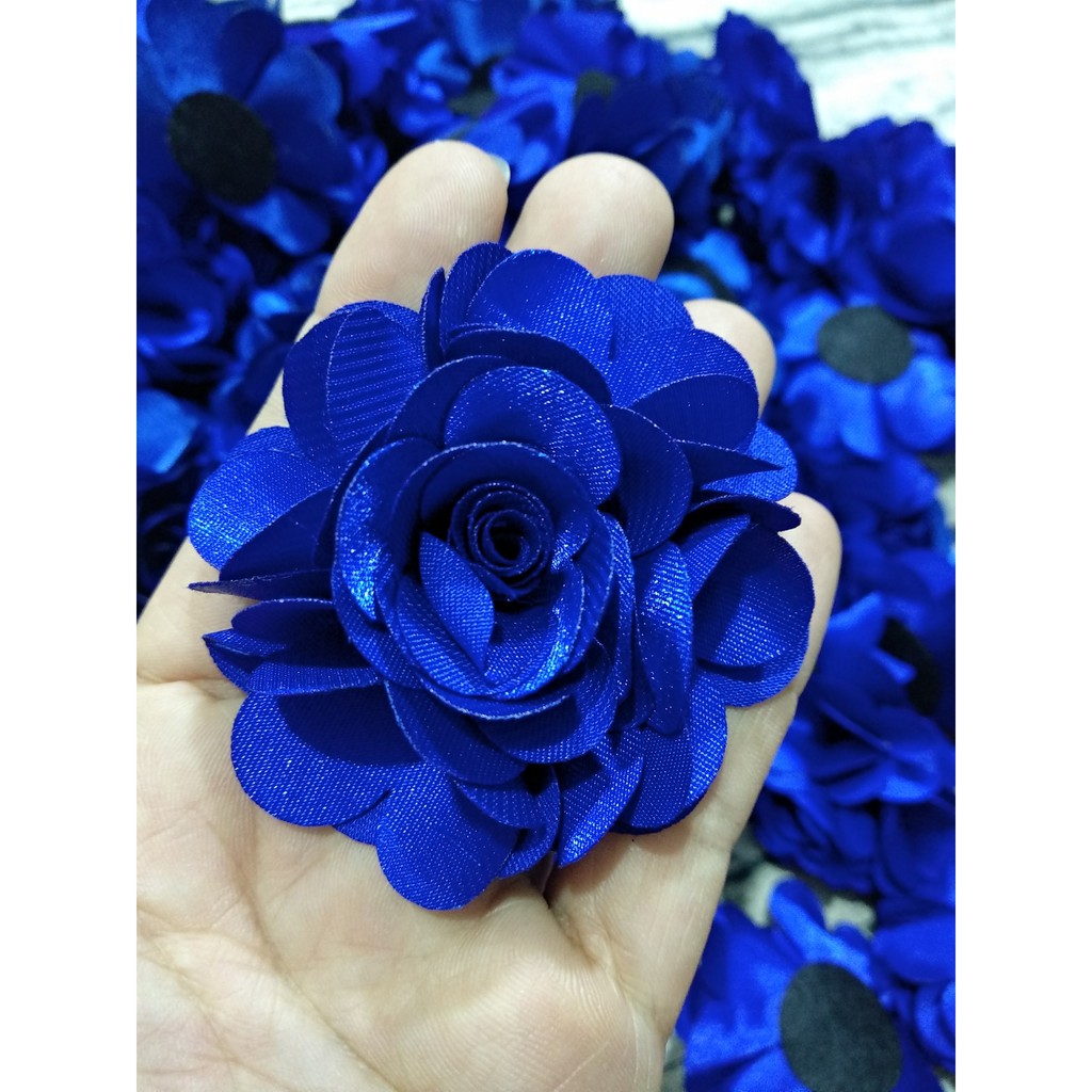 SÉT 10cái HOA HỒNG VẢI LỤA 6cm