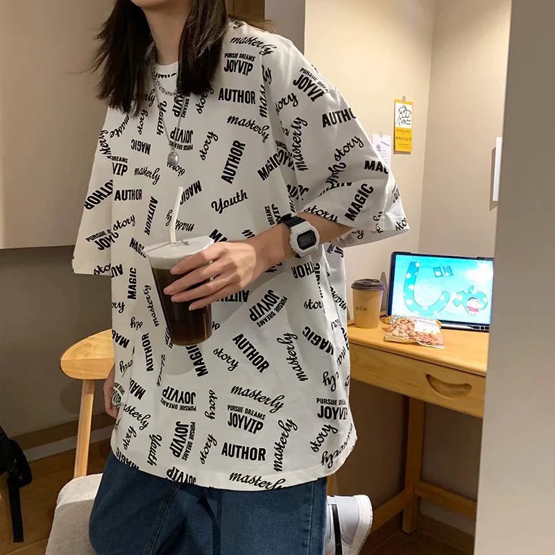 Áo Thun Tay Ngắn Thời Trang Phong Cách Hàn Năng Động Cho Nam Size M-5Xl | BigBuy360 - bigbuy360.vn