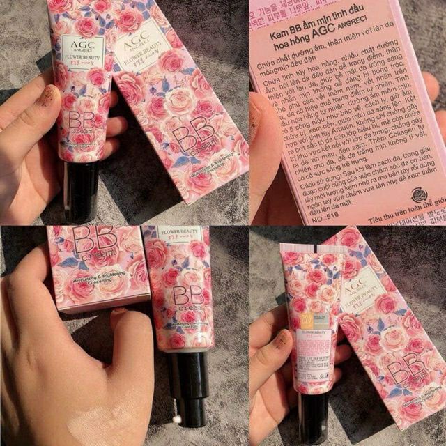 Kem Nền che khuyết điểm BB AGC tinh dầu hoa hồng | BigBuy360 - bigbuy360.vn