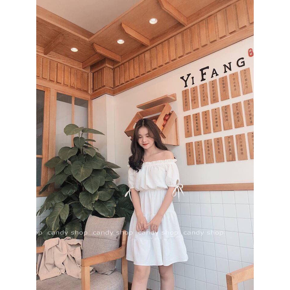 Pass Đầm trễ vai Cherry coco