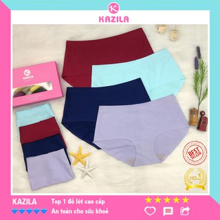 Quần lót su cạp ép không viền may freesize, quần lót nữ thun lạnh cao cấp cực mềm mịn Kazila QLH20