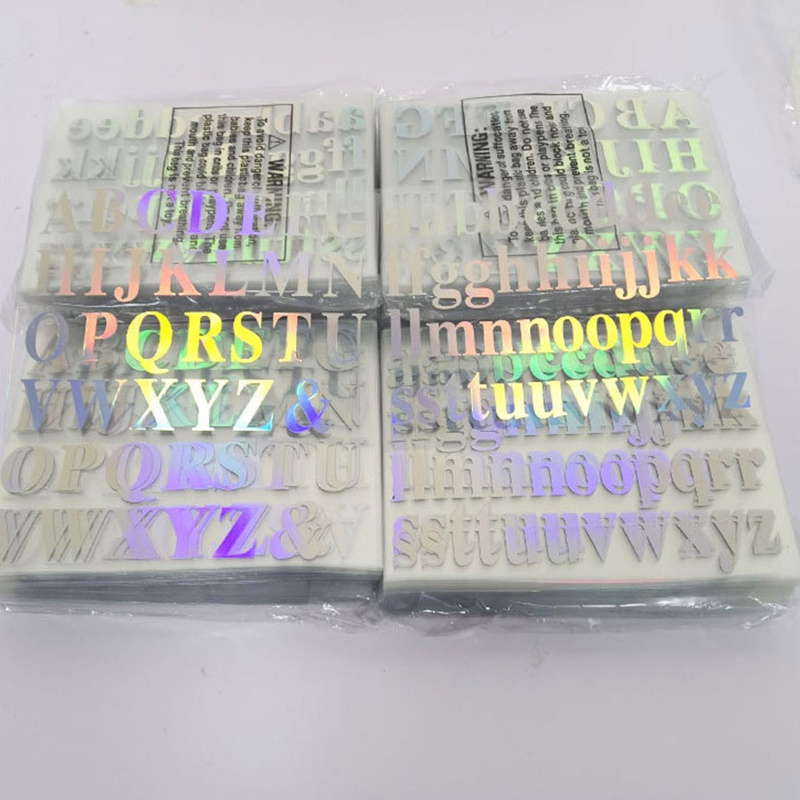 Bộ 10 Miếng Dán Trang Trí Sổ Tay In Chữ Cái Nhỏ Nhắn Xinh Xắn