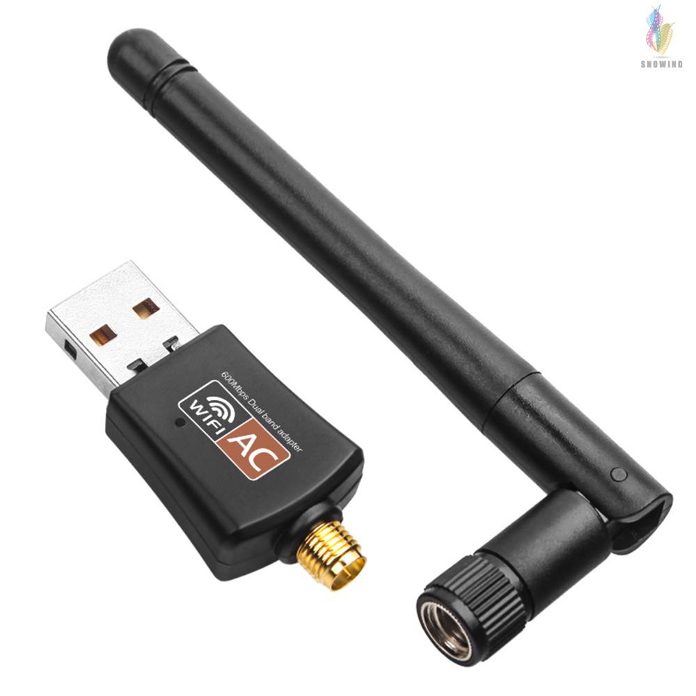 Usb Wifi 600mbps 2.4ghz / 5.0ghz Ethernet 802.11ac Cho Laptop Desktop Tablet Pc Smartphone