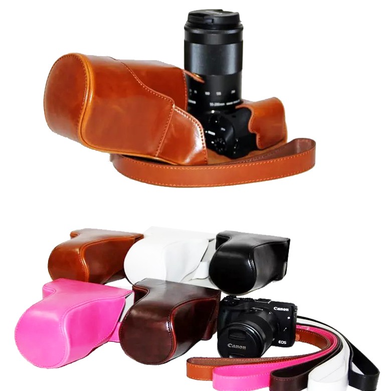 Dành cho Vỏ máy ảnh kỹ thuật số Canon EOS M200 có dây đeo Canon