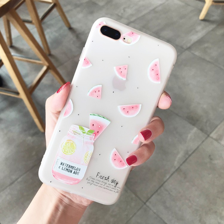 Ốp lưng iphone Fresh day TPU trơn dẻo mềm 5/5s/6/6plus/6s/6splus/7/7plus/8/8plus/x/xr/xs/11/12/pro/max/plus/promax