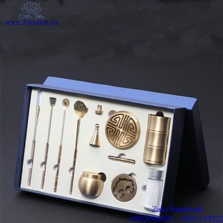 Bộ dụng cụ xông trầm hương - Lư Xông Trầm