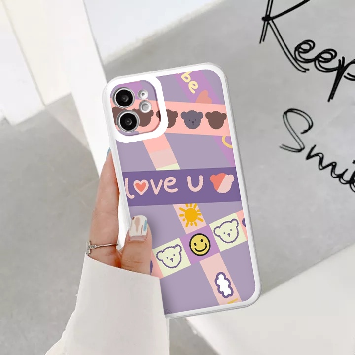 Ốp iphone hot trend Sắc màu vuông cạnh ốp lưng iphone 6/6splus/7plus/8/8plus/xr/xs/12/13/pro/max/plus/promax tr1165