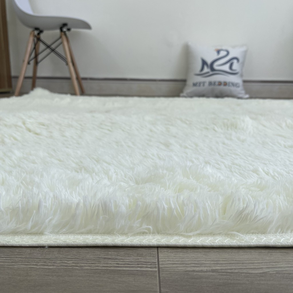 Thảm lông trải sàn M2T BEDDING, thảm trang trí tết dày 3 lớp decor phòng ngủ, phòng khách kích thước 1m6x2m