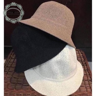 NÓN NỮ VÀNH NHỎ, MŨ BUCKET LEN CHỮ M