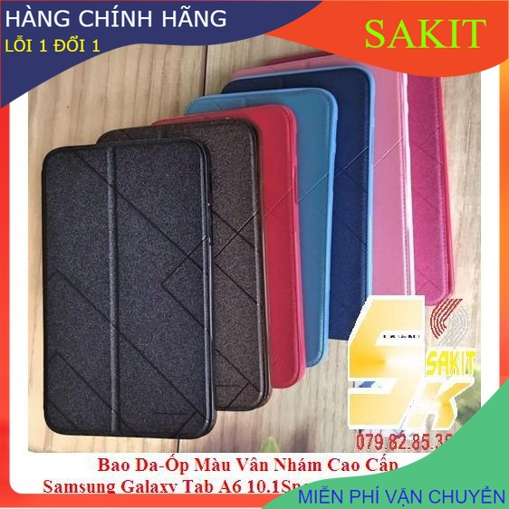 Bao Da-Ốp Màu Vân Nhám Cao Cấp Samsung Galaxy Tab A6 10.1 Inch Spen (SM-P580/ P585).