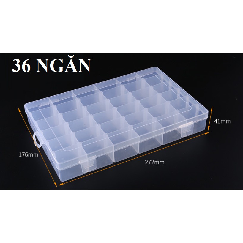 combo 10 hộp đựng linh kiện 36 ngăn